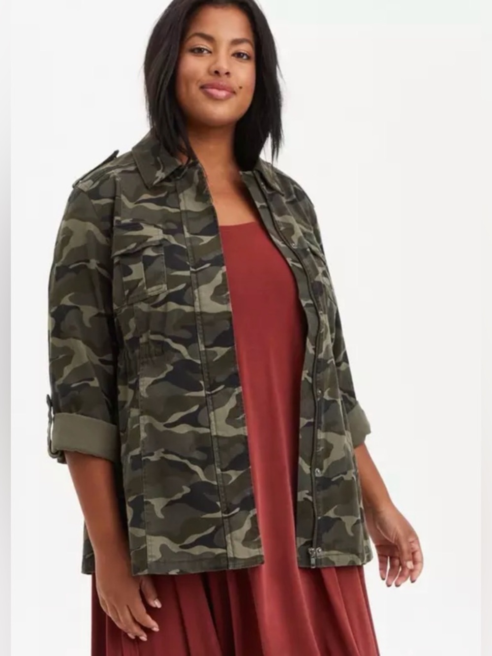Torrid - Twill Anorak Camo Utility Jacket